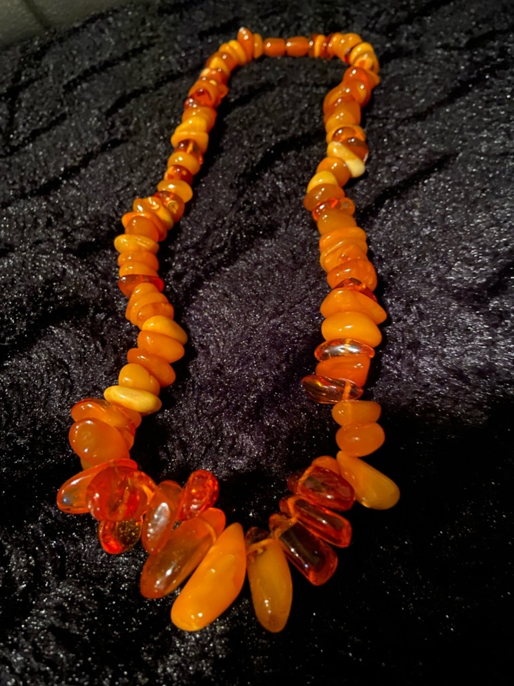 Authentic Polish Yellow/Orange Amber Necklace